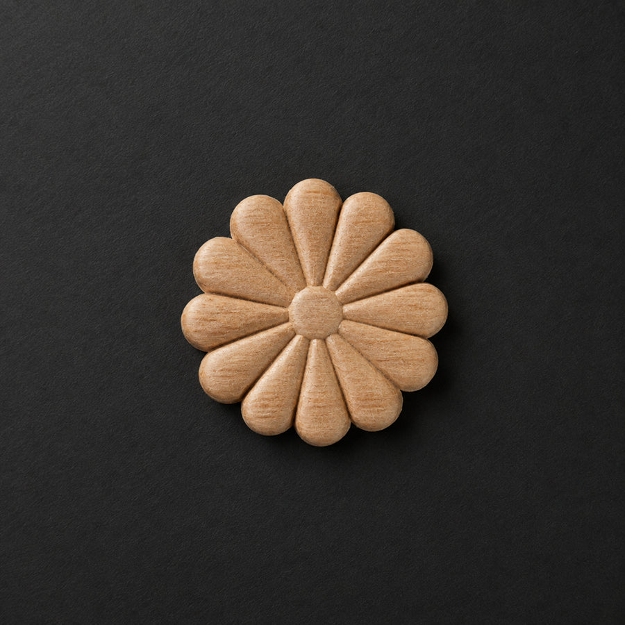 Compact Round Rosette Onlay (Pack of 2) - Rosettes & Flowers