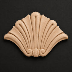 Fan Shell Wood Applique - Figurals & Heraldic