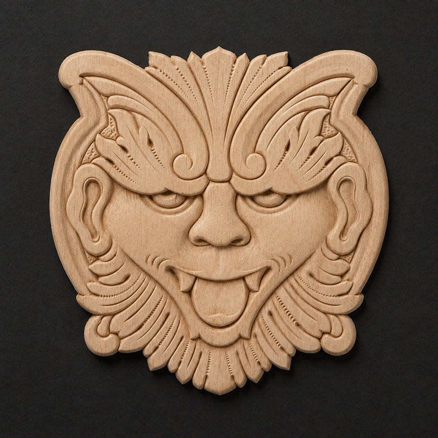 Gothic Bearded Face Mask Applique - Gothic