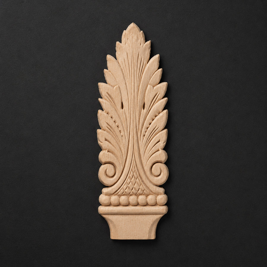 Slender Acanthus Leaf Finial - Pedestals & Crests
