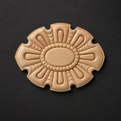 Beaded Oval Rosette Onlay - Rosettes & Flowers