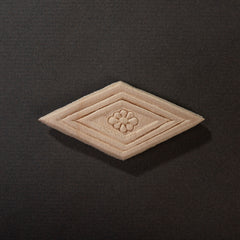 Diamond Flower Accent Onlay (Pack of 2) - Arts & Crafts