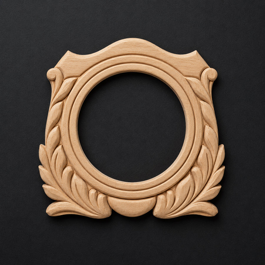 Open Leaf Wreath Frame Applique - Figurals & Heraldic