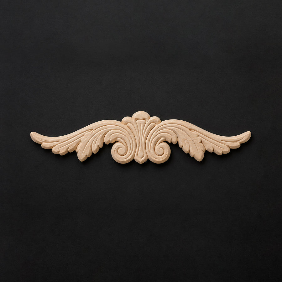 Flowing Scroll Crest Applique - Pedestals & Crests