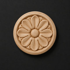 Aged Daisy Rosette Onlay (Pack of 2) - Rosettes & Flowers