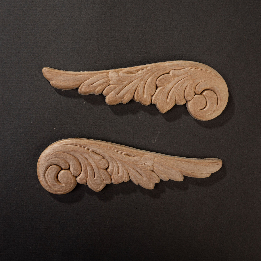 Acanthus Wing Appliques (Pair) - Corners & Accents