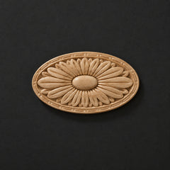 Oval Sunburst Accent Onlay (Pack of 2) - Rosettes & Flowers