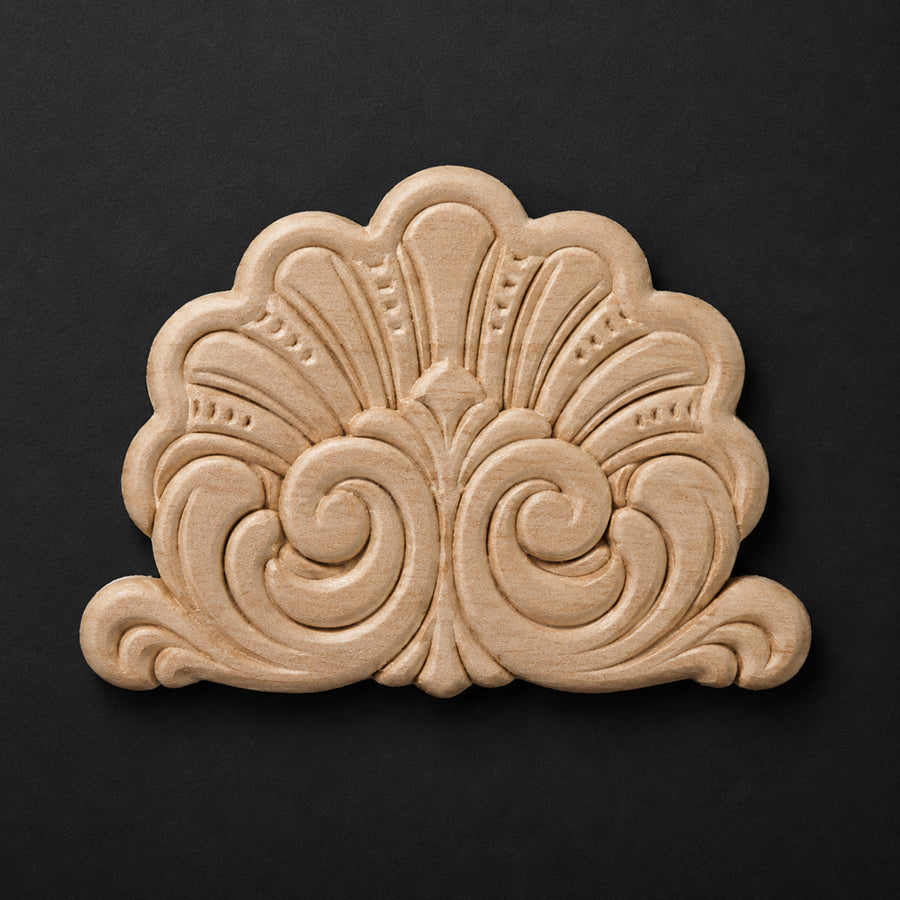 Layered Shell Scroll Applique - Fans & Shells