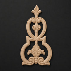 Fleur-de-Lis Ring Finial Applique - Pedestals & Crests