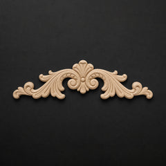 Flowing Scroll Pediment Applique - Scrolls & Flourishes