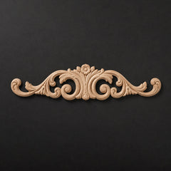 Long Scroll Pediment Applique - Scrolls & Flourishes