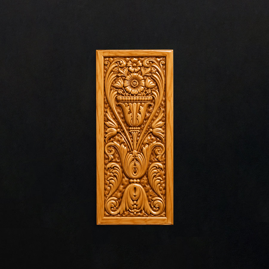 Floral Urn Inlay Plaque - Inlay Plaques