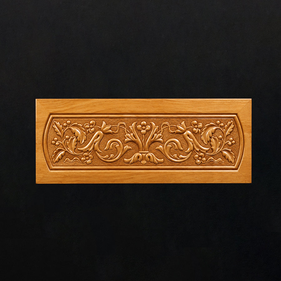 Floral Scroll Border Inlay Plaque - Inlay Plaques